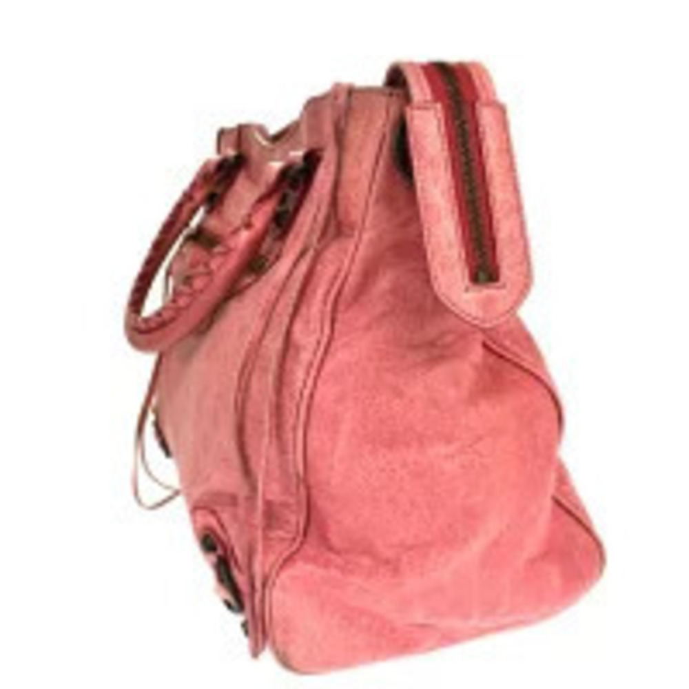 Balenciaga Hand Handbag Leather Mirror Pink City Pink